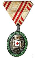 EHRENMEDAILLE SILBER mit KD vom ROTEN KREUZ 